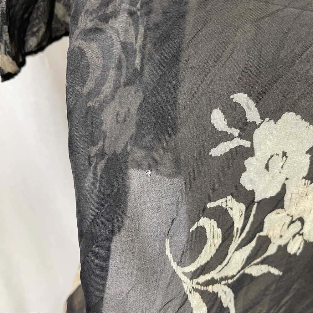 🚫SOLD🚫 VTG 80’s Jeannene Booher Sheer Black Cover Up - Picture 14 of 16